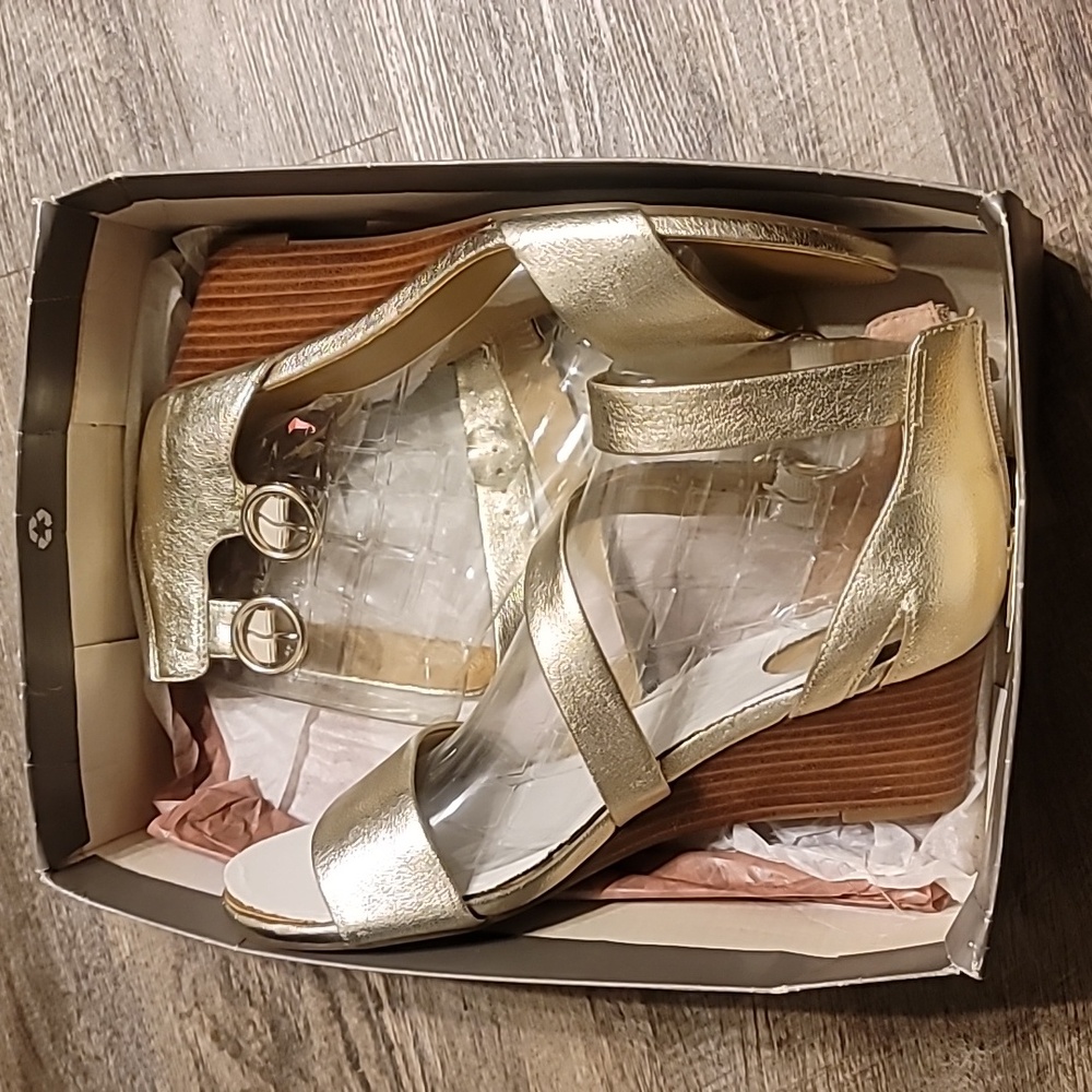 Women Wedge Gold Derek, Platino SY